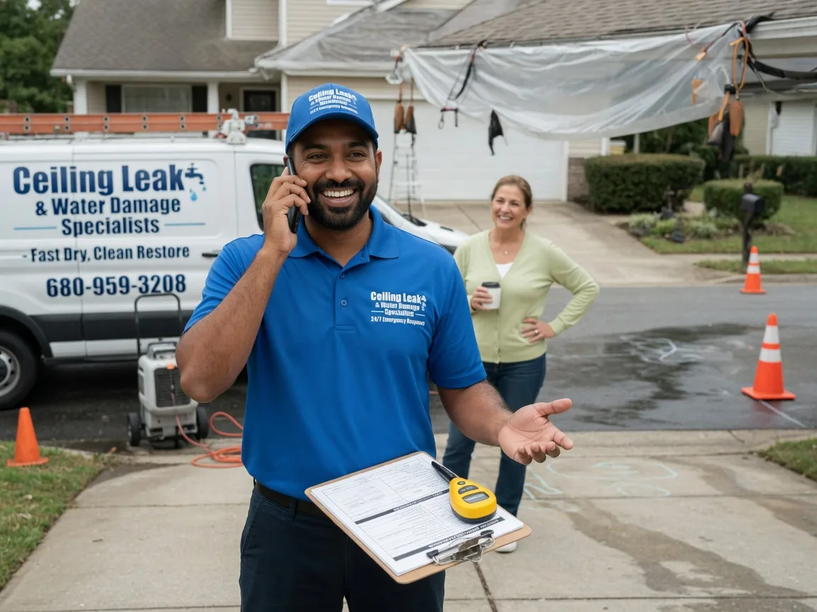 Ceiling Leak Cleanup Lake Hill, NY FAQs